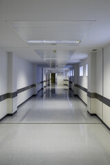 White hospital hallway