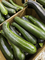 Zucchini at a market