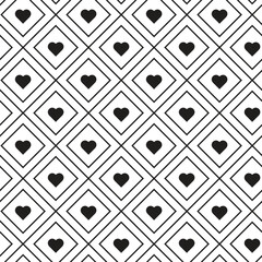 Heart and Diamond Geometric Repeat