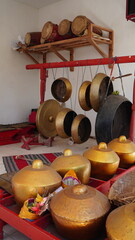 gamelan percussion instrument unit in the studio