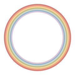 円形の虹のフレーム