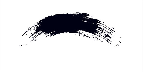 Brush strokes templates, vector grunge paintbrush