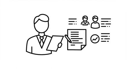 Employee reviews data document in office setting employee actions result metrics