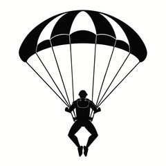 vector illustration of a parachute