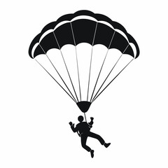 paragliding in the sky