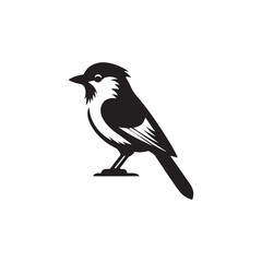 **"Vibrant Blue Jay Vector Silhouette: Bold Songbird Design Featuring Crest, Streamlined Body, and Perched Pose in Clean, Minimalist Style for Crafts and Digital Artwork Projects"**
