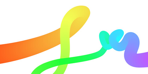 Wavy shape with Rainbow colors. eps 10