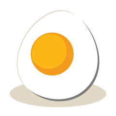 fried egg on a white background