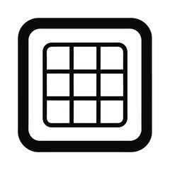 Grid icon design element simple square pattern
