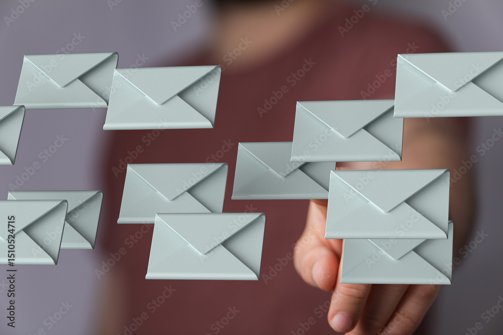 Fototapete Efficiently manage your inbox. Learn tips to reduce email overload and improve productivity.