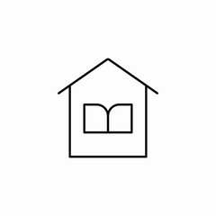 home reading icon sign vector