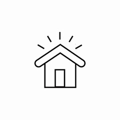 house lights icon sign vector