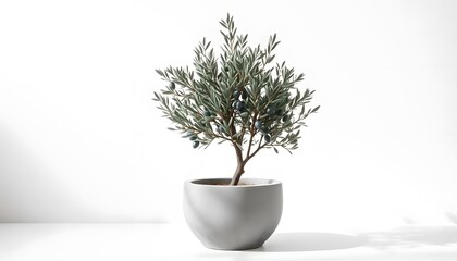 Faux olive tree in pot artificial plant for home decor realistic looking tree