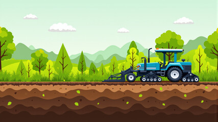 Efficient Tractor for Sustainable Farming