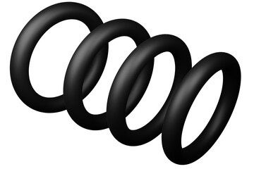 3D Mat Abstract Shape Object, 3d rendering black steel, sleek shape design element, futuristic, shiny design
