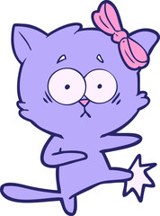 Naklejka premium cartoon cat