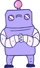 cartoon robot