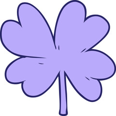 cartoon four leaf clover