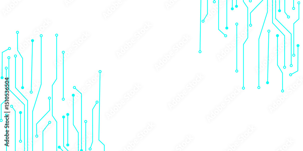 Wall mural abstract digital technology background. futuristic internet network speed connection. blue and white