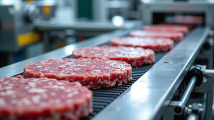 Meat Processing Line with Fresh Patties