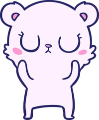 happy polar bear cartoon
