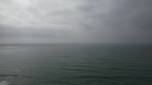 Aerial View of Mirleft Coastal Town Overlooking the Atlantic Ocean, Morocco May 29,2025
