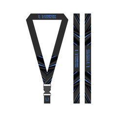 id card lanyard template for business company