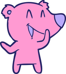 laughing bear cartoon