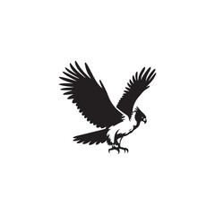 **"Majestic Harpy Eagle Vector Silhouette: Powerful Raptor Design Featuring Prominent Crest, Strong Talons, and Soaring Pose in Clean, Minimalist Style for Crafts and Digital Art"**
