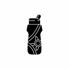 creative details Outline silhouette sports water bottle icon vector illustration