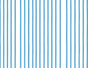HandDrawn Blue and White Stripes Playful Uneven and Bold Pattern
