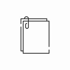 attached documents icon sign vector