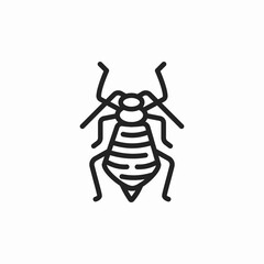 bed bug icon sign vector