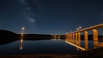 night view of the bridge