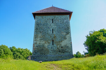 Podgaric, Croatia - May 24, 2025g: Garic town, one of the oldest medieval Croatian fortified towns in northern Croatia.
