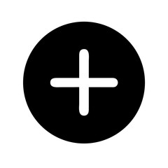 add plus inside circle icon design