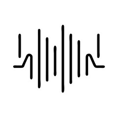 audio wave signal icon design