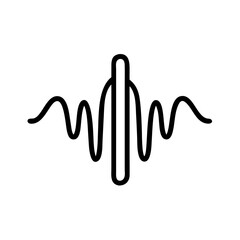 audio wave signal icon design