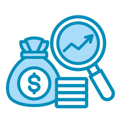 Investment Tracking  Icon Element For Design	