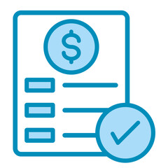 Invoice Verification  Icon Element For Design	