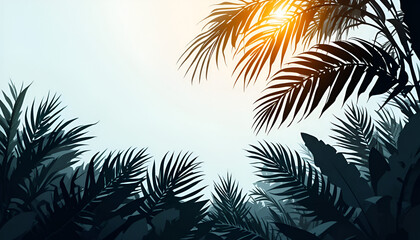 palm tree in the sun