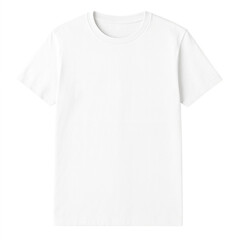 Blank white short sleeve crew neck t shirt mockup