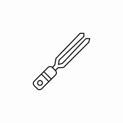 meat fork icon sign vector