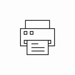 printer machine icon sign vector