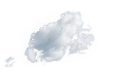 Cutout clean white cloud transparent backgrounds