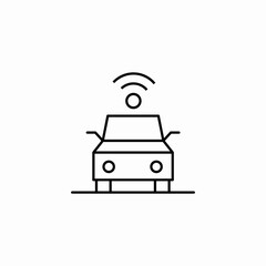 smart car icon sign vector