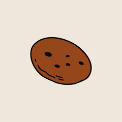 Oval Cookie Illustration