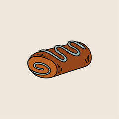 Glazed Roll Illustration