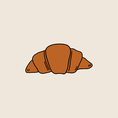 Classic Croissant Illustration