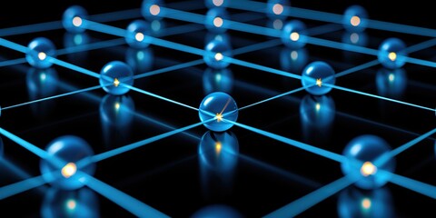 Big data visualization. Abstract background with connecting dots and lines. 3D rendering.